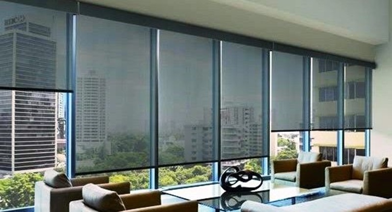 Mẫu rèm cuốn lưới