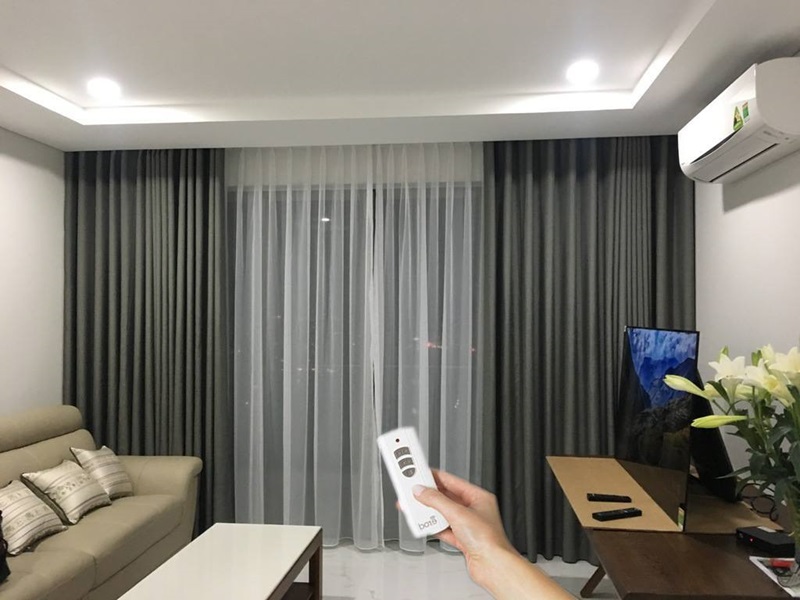 Rèm tự động điều khiển rèm vải
