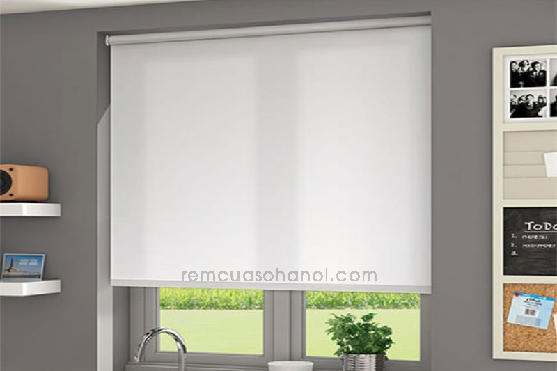 Rèm cuốn trơn hàn quốc mỏng nhẹ cho khôn gian nhà bếp