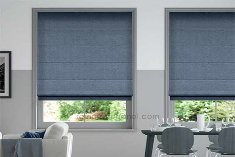 rèm roman xếp lớp hàn quốc